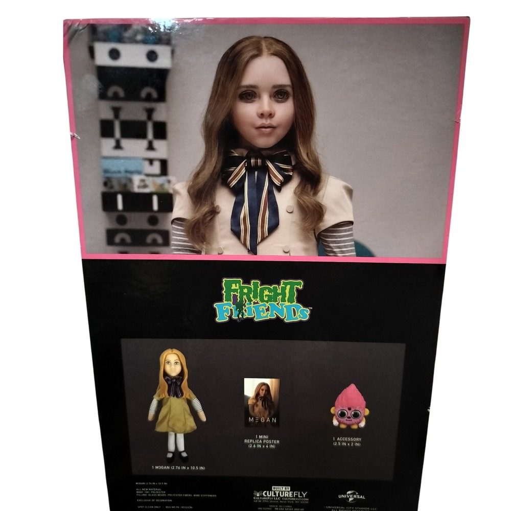M3GAN Fright Friends Doll Universal City Studios Collectible Adult Toy Ages 14+ - Picture 3 of 3